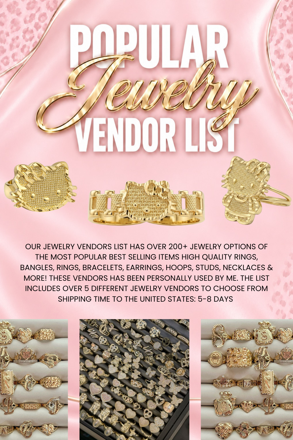 POPULAR Jewelry Vendors LIST